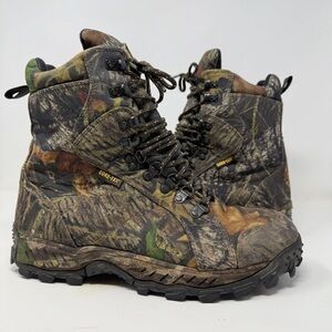 GORE-TEX Rocky Green and Brown Outdoor Hiking Camo Waterproof Boots size 11.5
